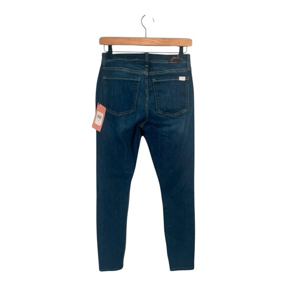 Jen7 by 7 For All Mankind Legging Ankle Jeans Sculpting Panel Size 4 Dark Wash - Picture 8 of 14